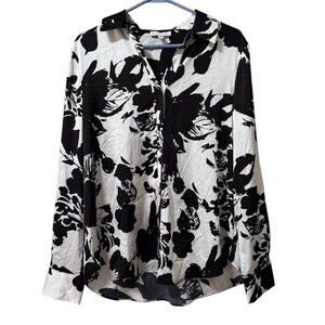 Maison D'Amelie‎ Anthropologie Women Size Medium Button Down Long Sleeve Blouse